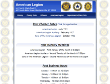 Tablet Screenshot of post91.saratogalegion.org