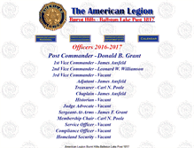 Tablet Screenshot of post1817.saratogalegion.org